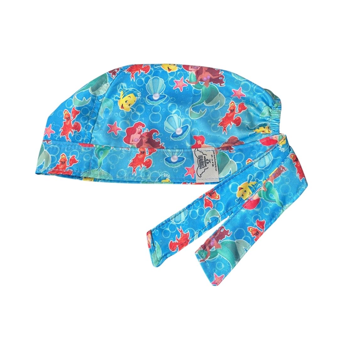 Gorro Medico Quirúrgico - La sirenita - Azul