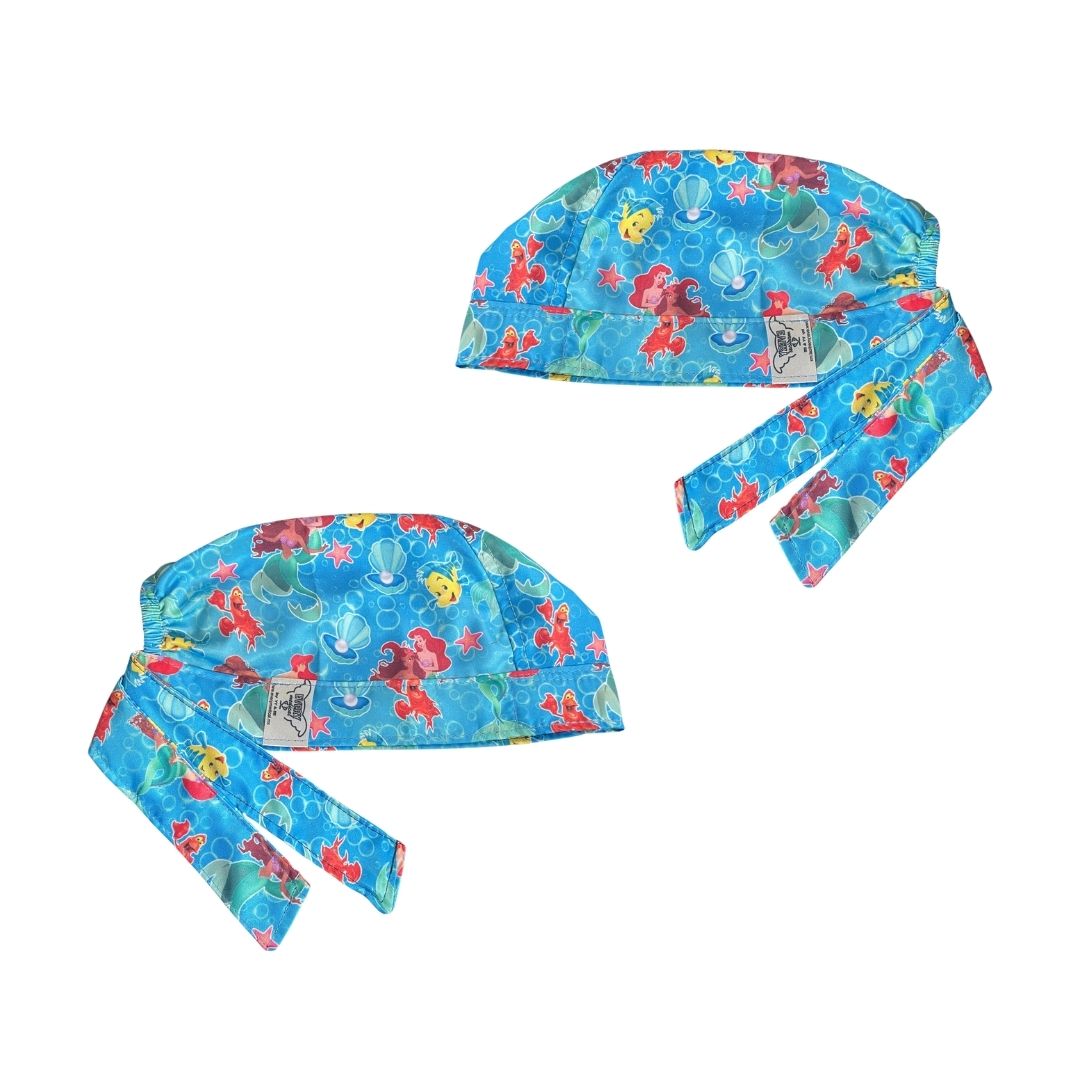 Gorro Medico Quirúrgico - La sirenita - Azul