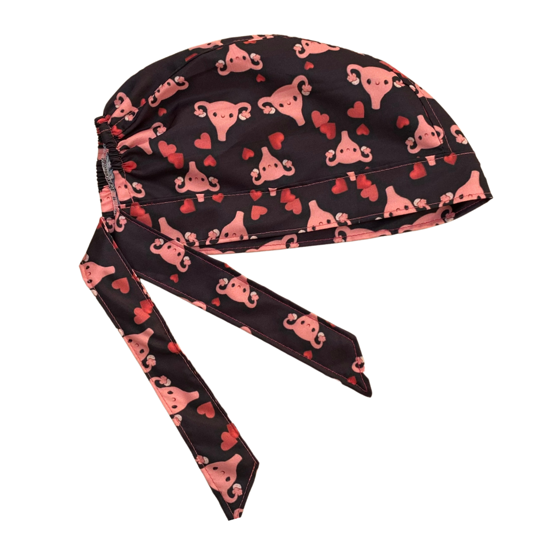 Gorro Quirúrgico - Estampado Útero - Gorrito Medico