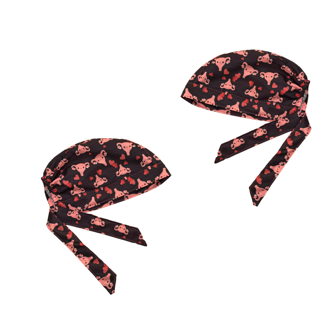 Gorro Quirúrgico - Estampado Útero - Gorrito Medico
