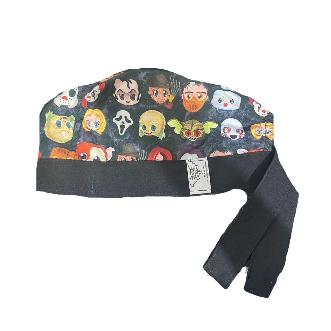 Gorro Medico Quirúrgico - Personajes De Terror Halloween - Negro 4