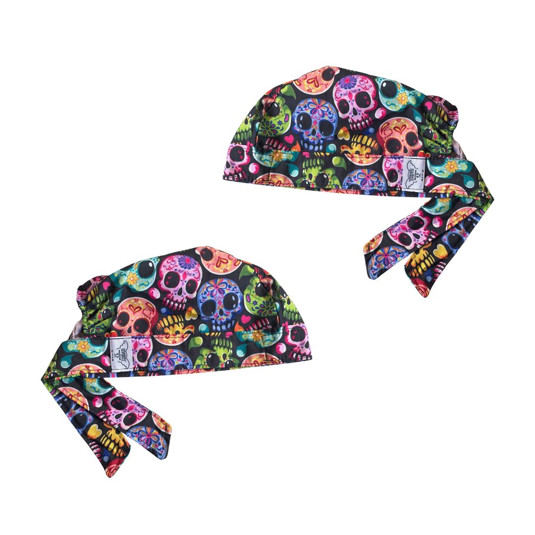 Gorro Medico Quirúrgico - Dia De Muertos - Calacas Esqueleto