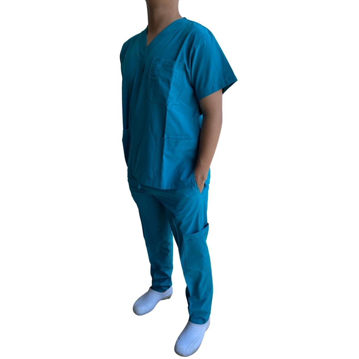 Uniforme Quirúrgico - Hombre - Azul Aqua- Modelo Toluca