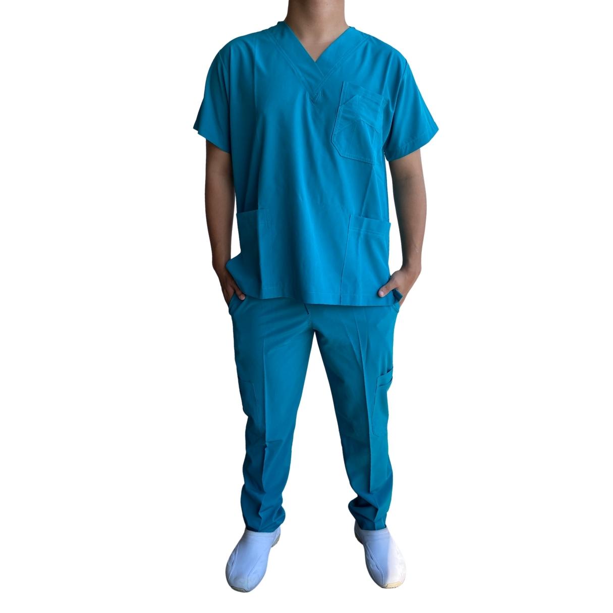Uniforme Quirúrgico - Hombre - Azul Aqua- Modelo Toluca