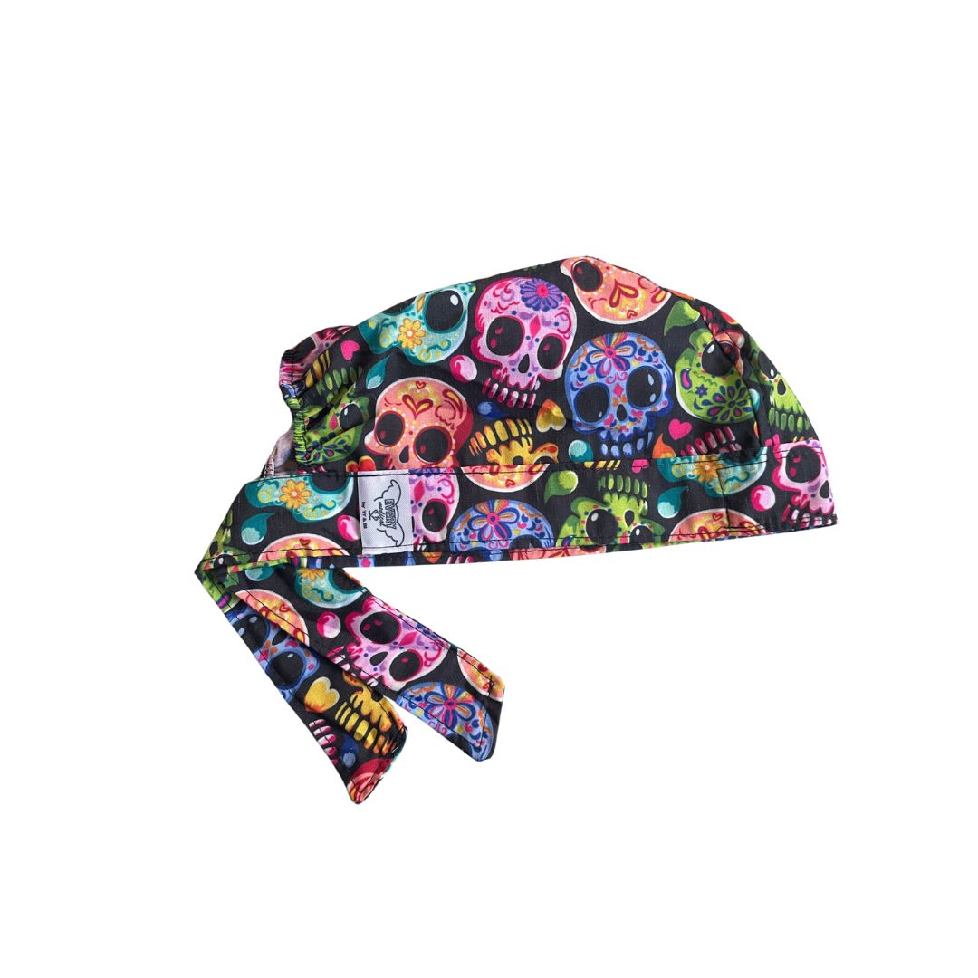 Gorro Medico Quirúrgico - Dia De Muertos - Calacas Esqueleto