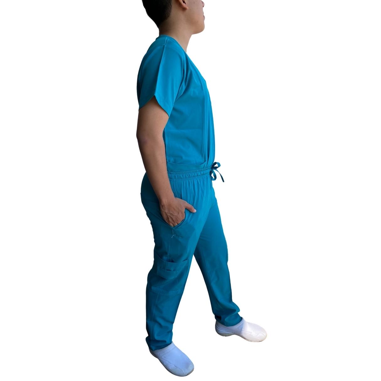 Uniforme Quirúrgico - Hombre - Azul Aqua- Modelo Toluca