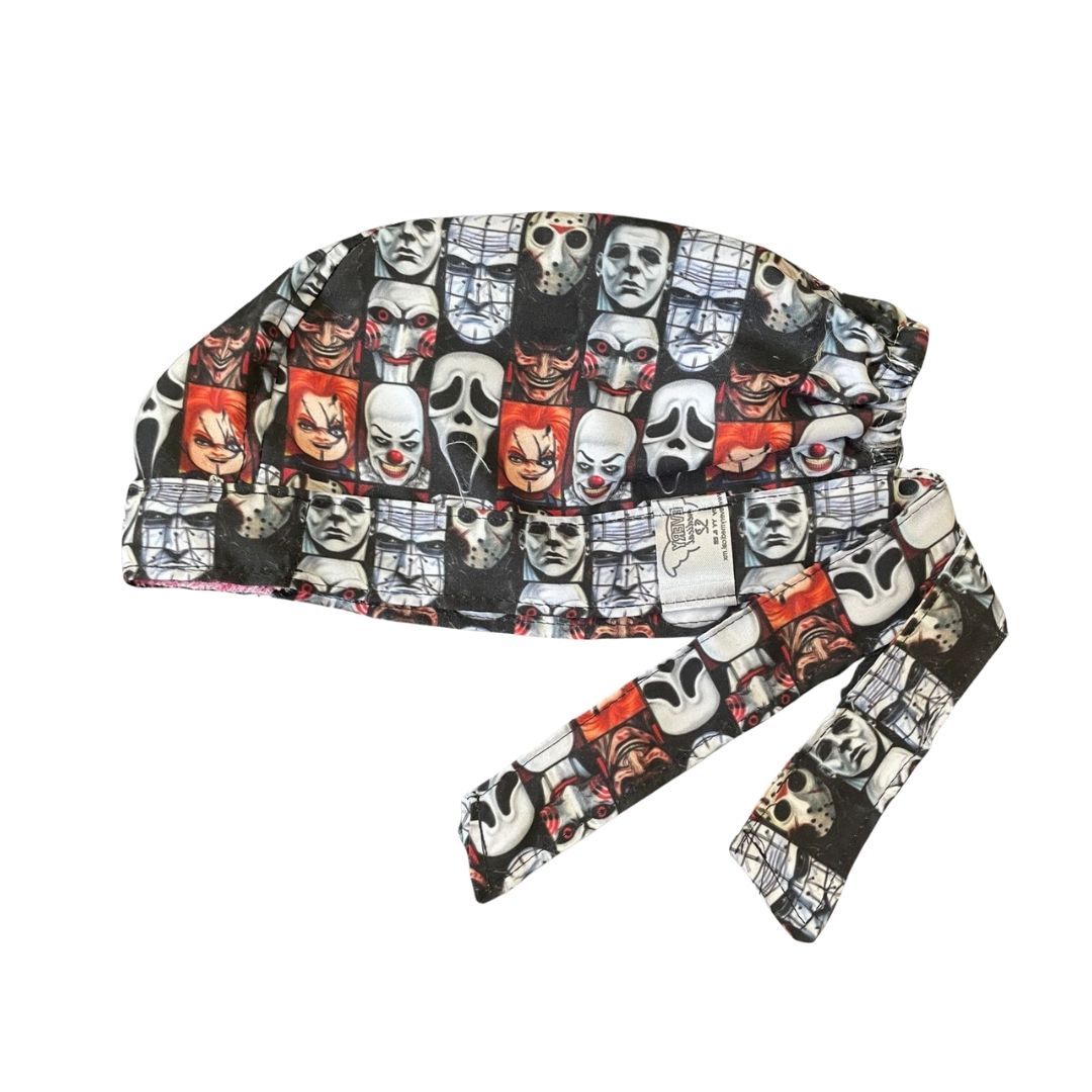 Gorro Quirúrgico - Personajes De Terror - Halloween - Negro 11