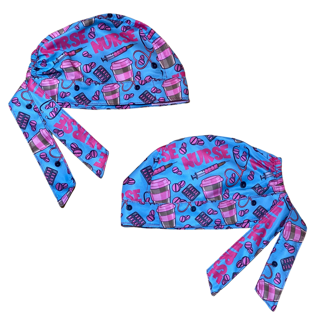 Gorro Quirúrgico Estampado Nurse, Enfermería, Hospital Salud