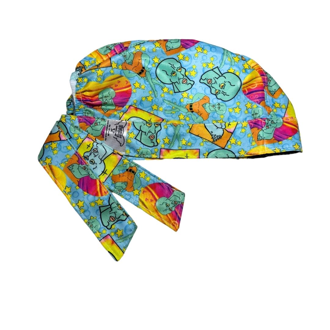 Gorro Medico Quirúrgico - Bob Esponja - Calamardo Guapo