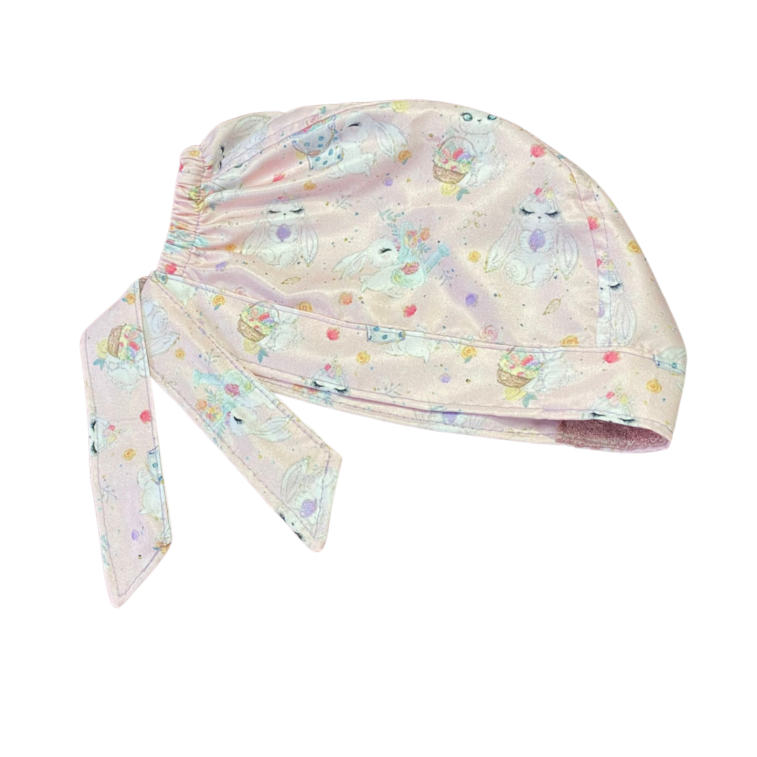 Gorro Medico Quirúrgico - Conejo De Pascua - Enfermería - Salud - Rosa