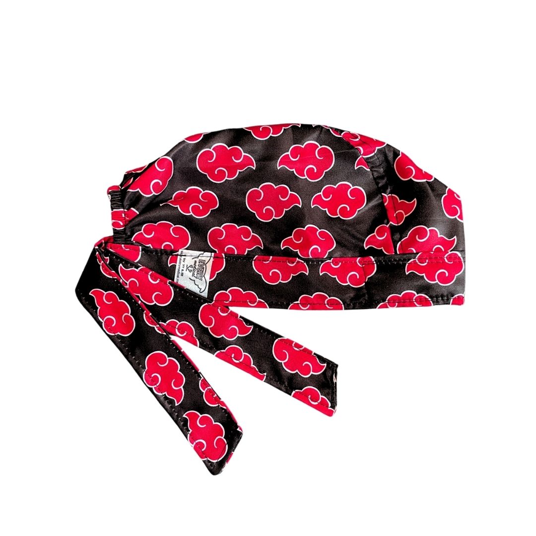 Gorro Quirúrgico - Naruto - Akatsuki - Negro