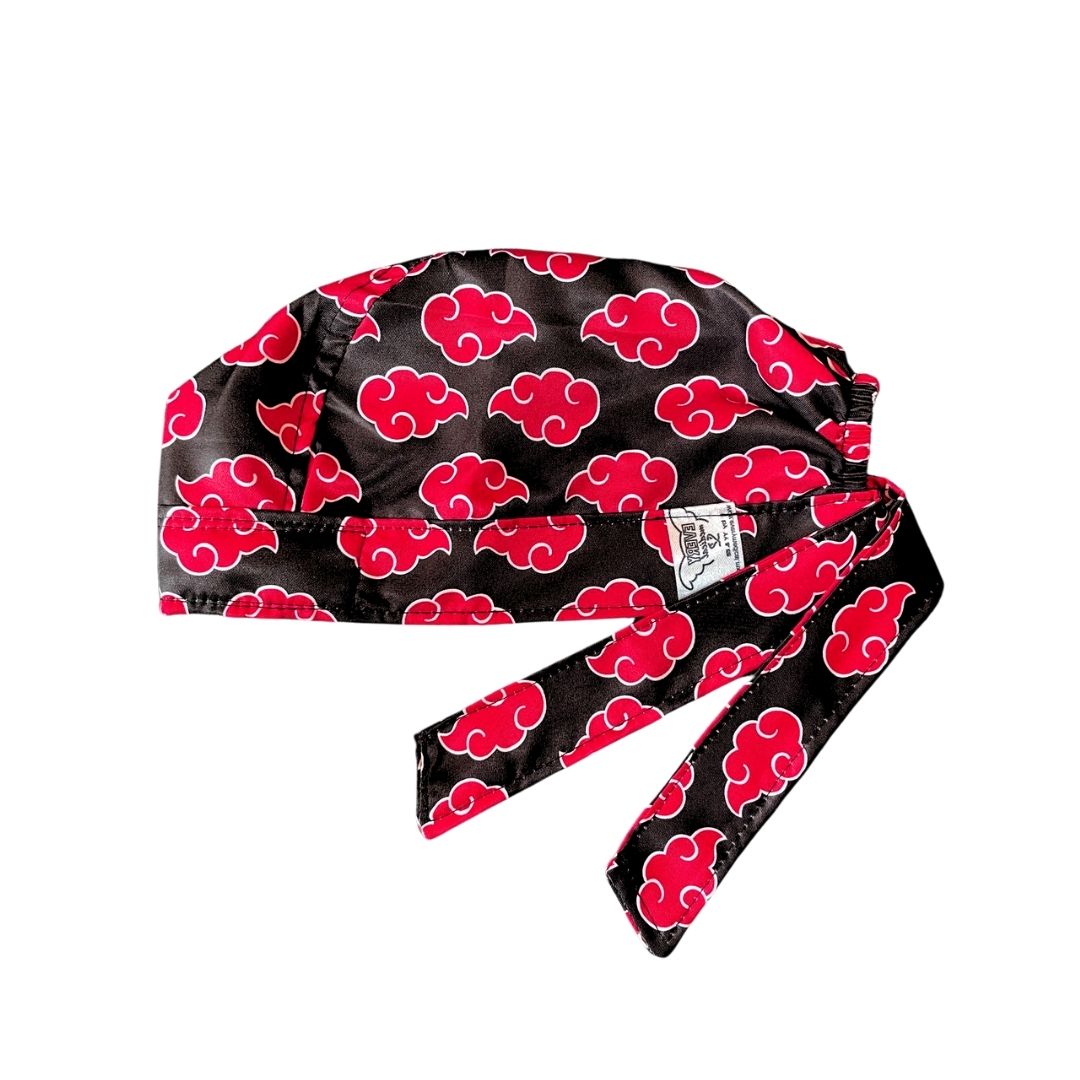 Gorro Quirúrgico - Naruto - Akatsuki - Negro