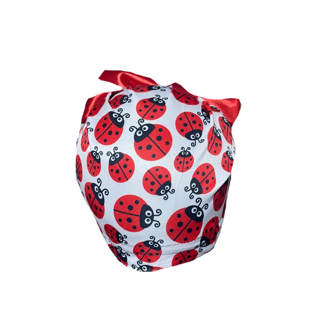 Gorro Medico Quirúrgico - Catarina - Listón - Rojo