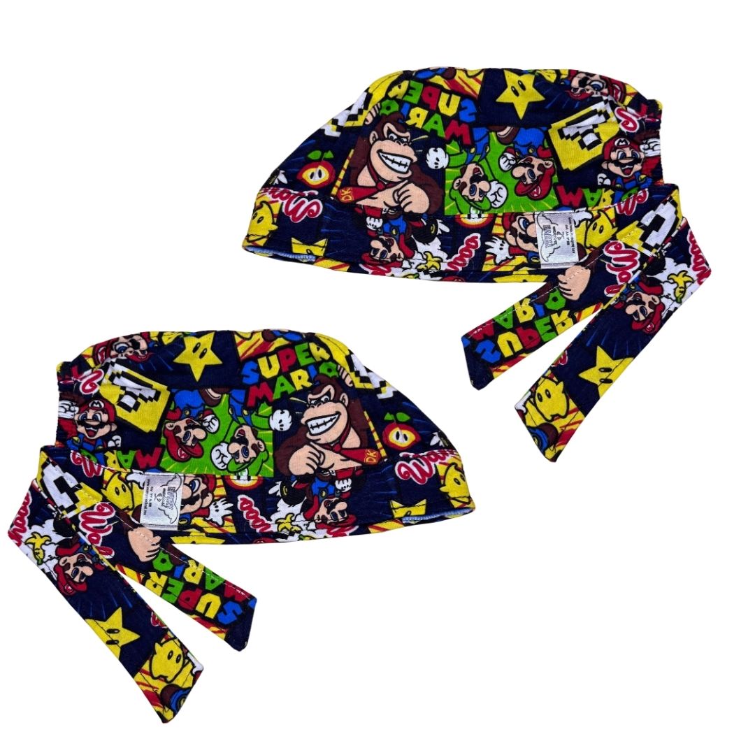 Gorro Quirúrgico - Mario Bros 2 - Negro