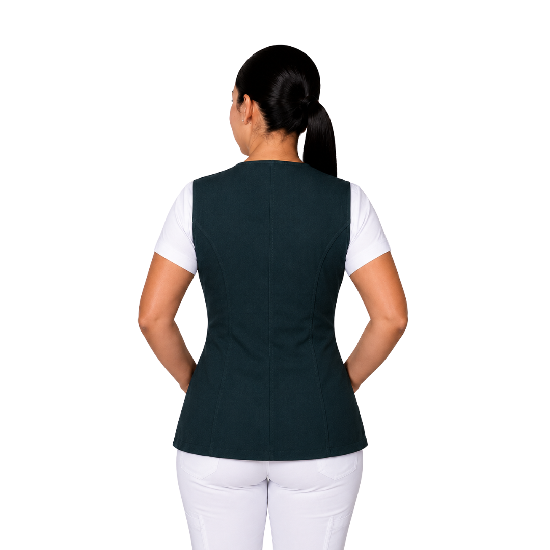 Chaleco Enfermería Clinico Quirurgico Dama INSTITUCIONAL TELA PREMIUM