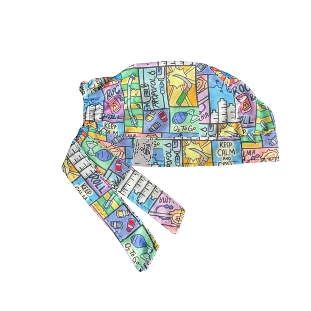 Gorro Medico Quirúrgico - Anestesiología - Azul Agua