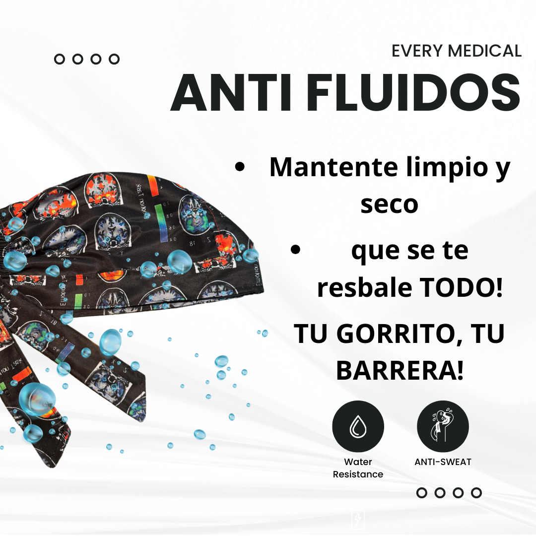 Gorro Medico Quirúrgico Avengers Marvel Listones - Antisudor