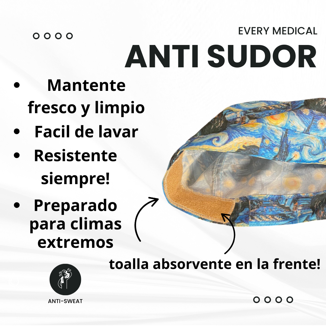 Gorro Medico Quirúrgico Avengers Marvel Listones - Antisudor