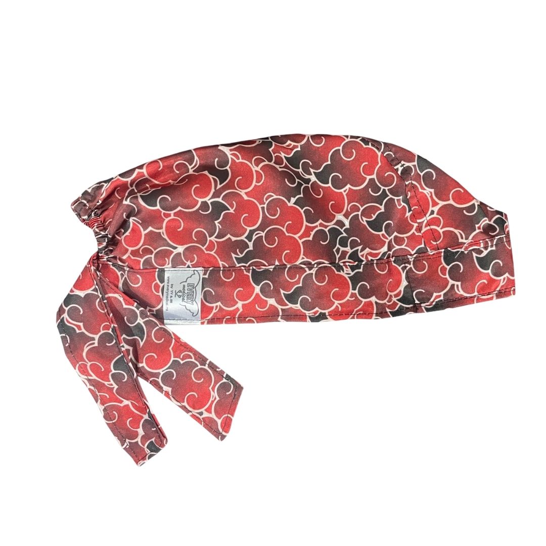 Gorro Medico Quirúrgico - Naruto - Akatsuki - Rojo