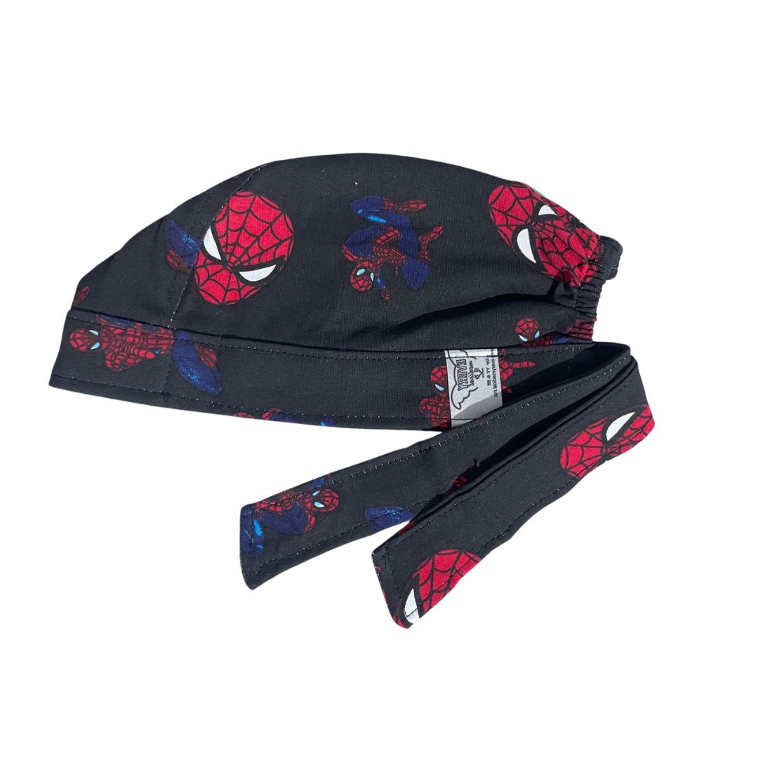 Gorro Medico Quirúrgico - Estampado - Spiderman - Negro 4