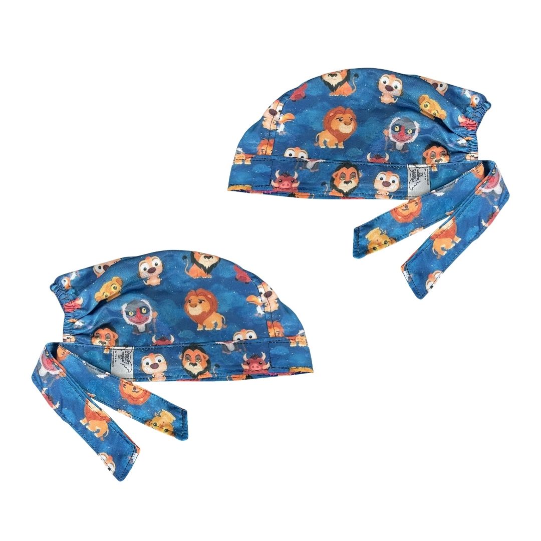 Gorro Medico Quirúrgico - El Rey León - Mufasa - Azul