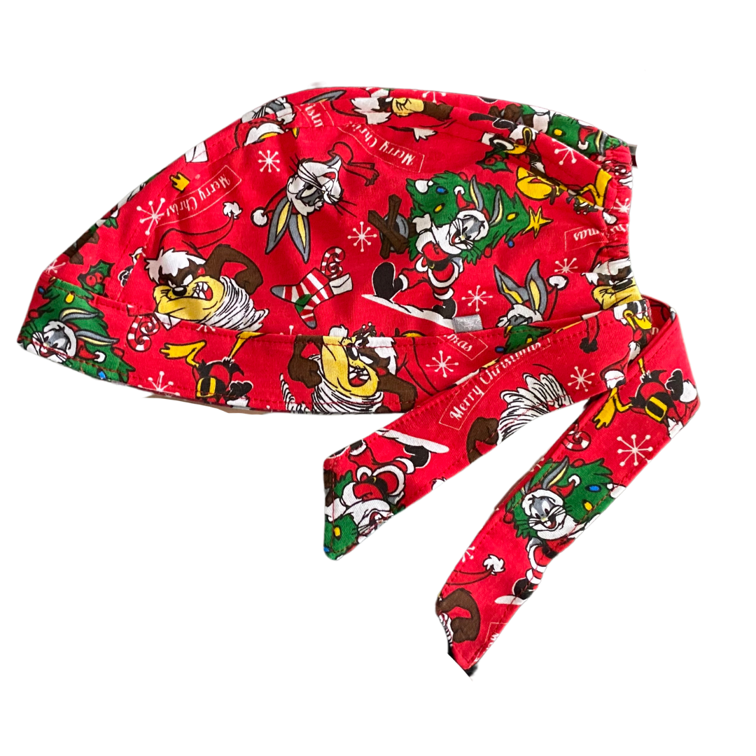 Gorro Medico Quirúrgico - Enfermeria-looney Tunes- Navidad