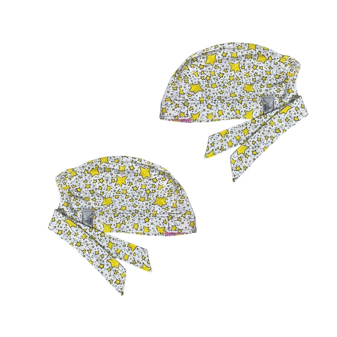 Gorro Quirúrgico - Estrellas - Star - Cielo - Blanco