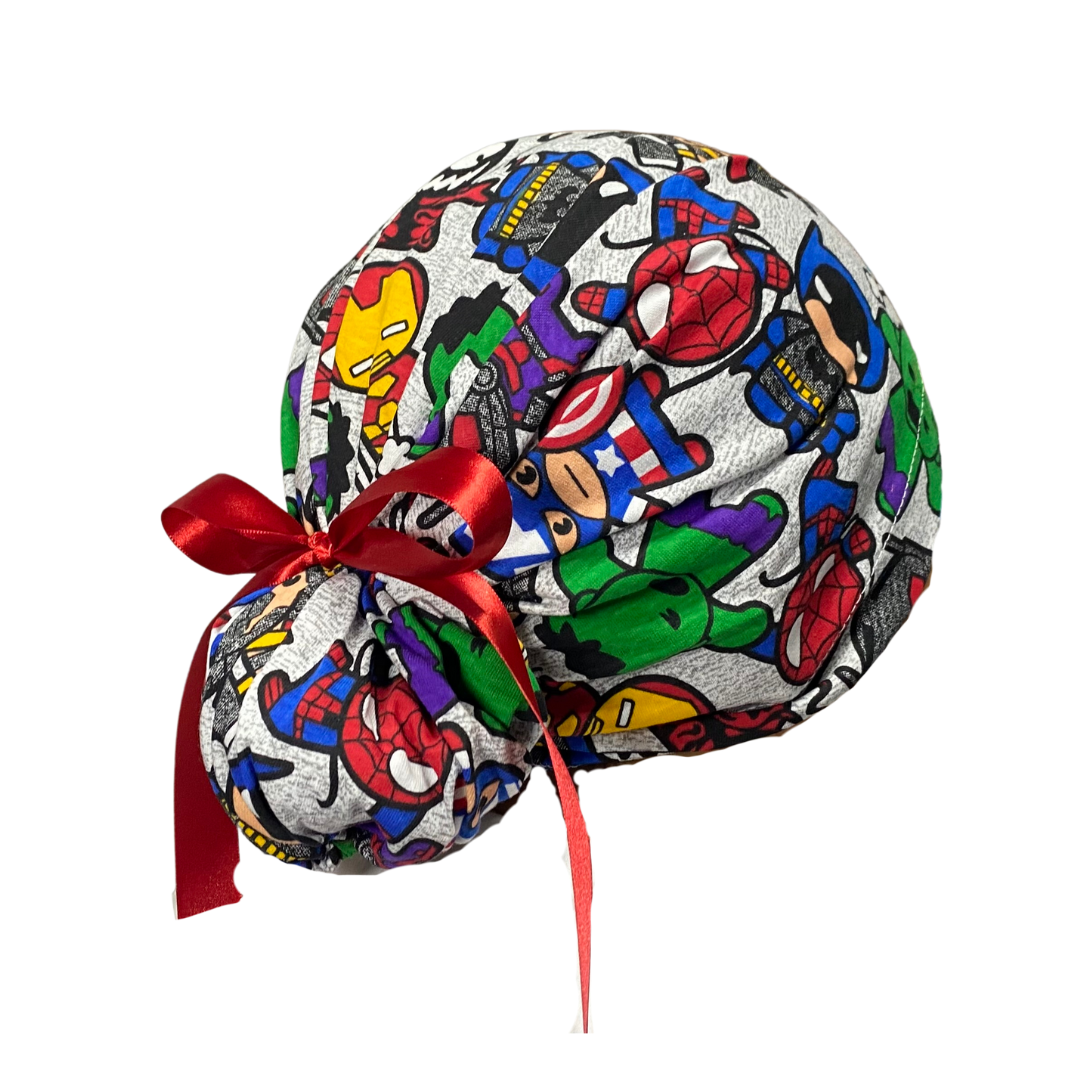 Gorro Medico Quirúrgico Avengers Marvel Listones - Antisudor