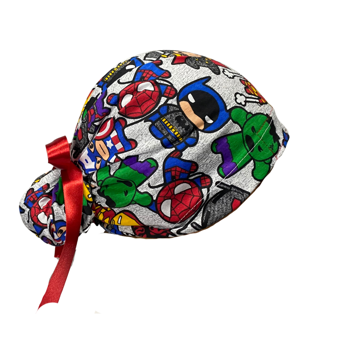 Gorro Medico Quirúrgico Avengers Marvel Listones - Antisudor