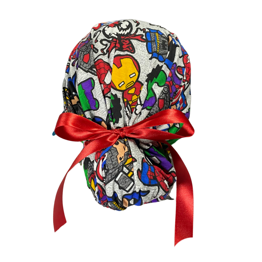 Gorro Medico Quirúrgico Avengers Marvel Listones - Antisudor