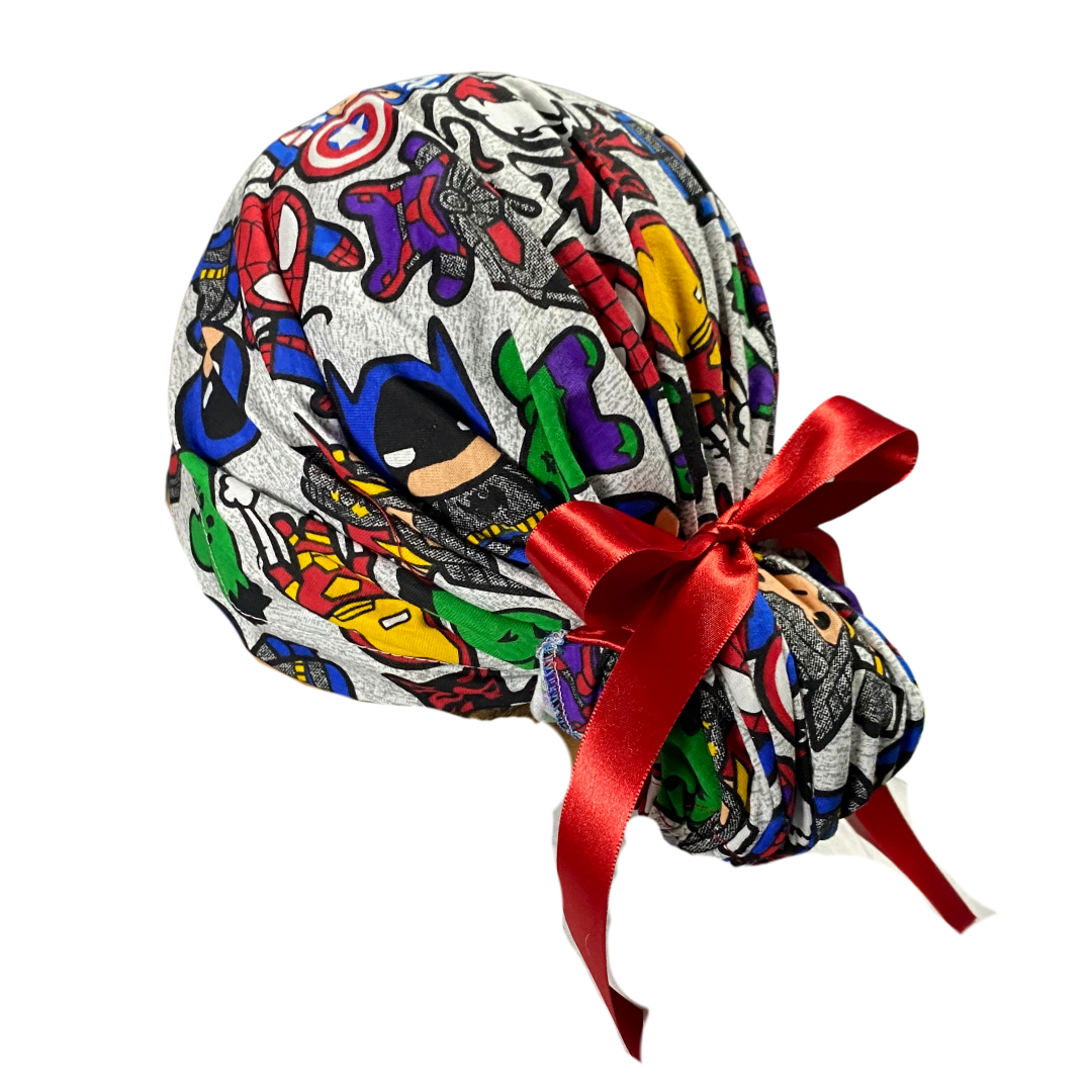 Gorro Medico Quirúrgico Avengers Marvel Listones - Antisudor