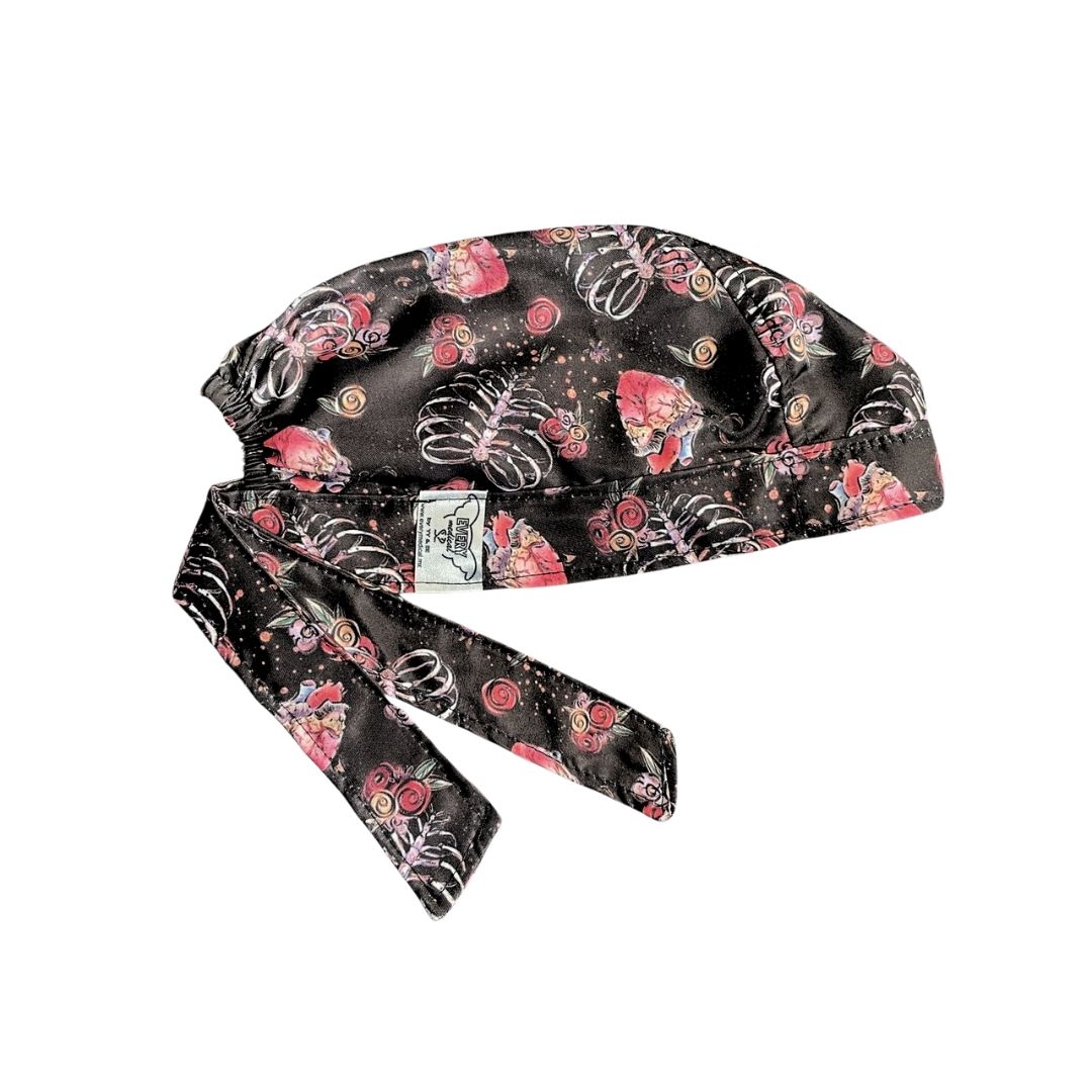 Gorro Medico Quirúrgico - Anatomía Humana - Versalius - Enfermeria - Negro