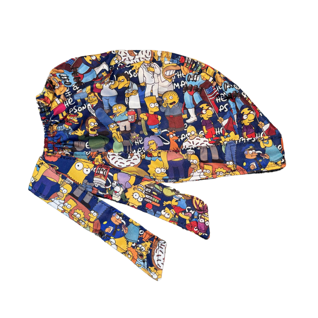 Gorro Quirúrgico Estampado Homero En Vestido, The Simpsons