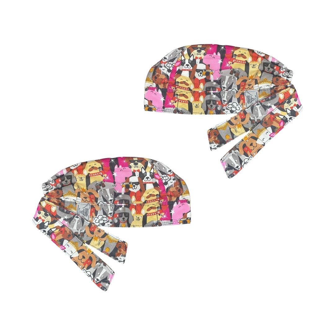 Gorro Quirúrgico - Perritos Con Lentes - Colores