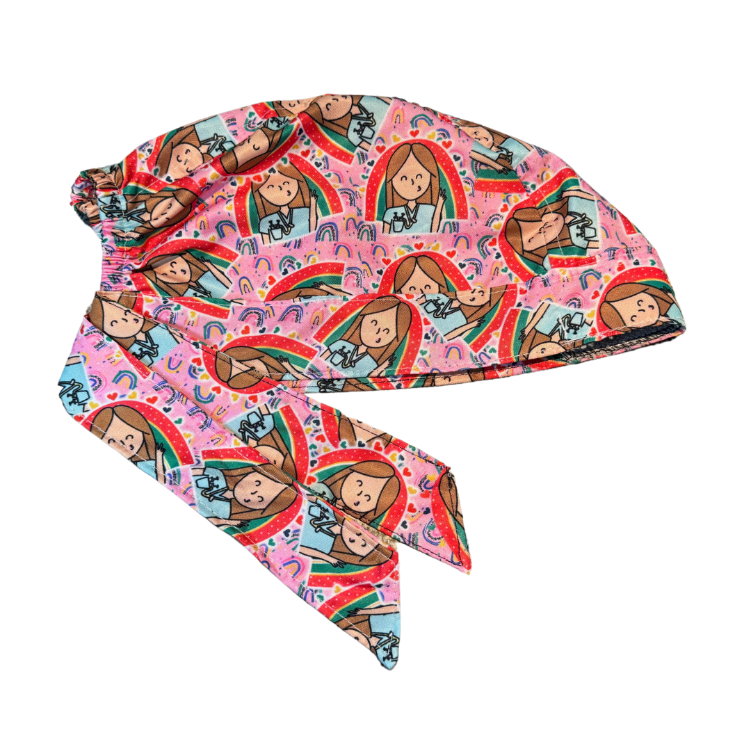 Gorro Quirúrgico Estampado Enfermera En Apuros, Hospital