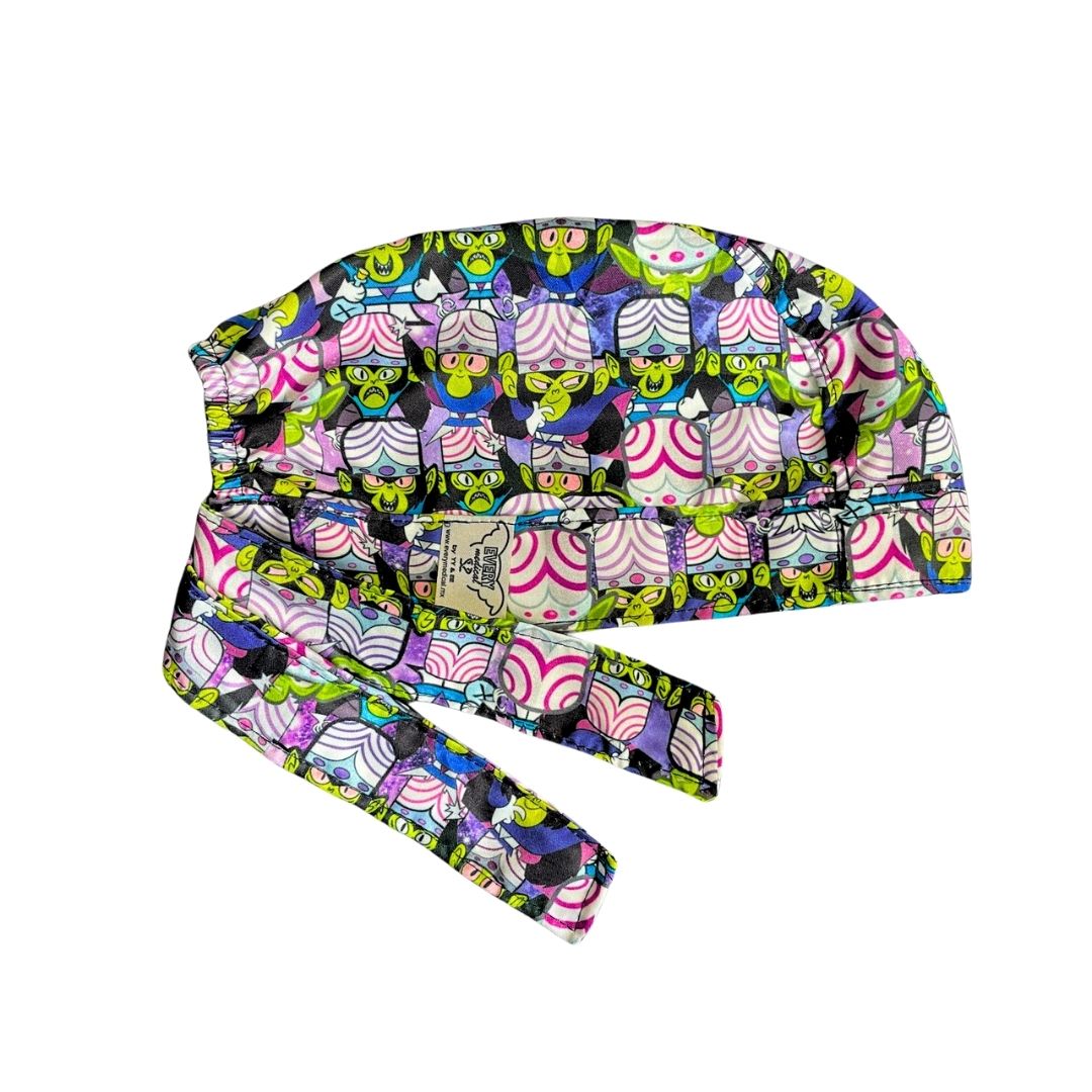 Gorro Medico Quirúrgico - Mojo Jojo - Las Chicas Super Poderosas - Negro
