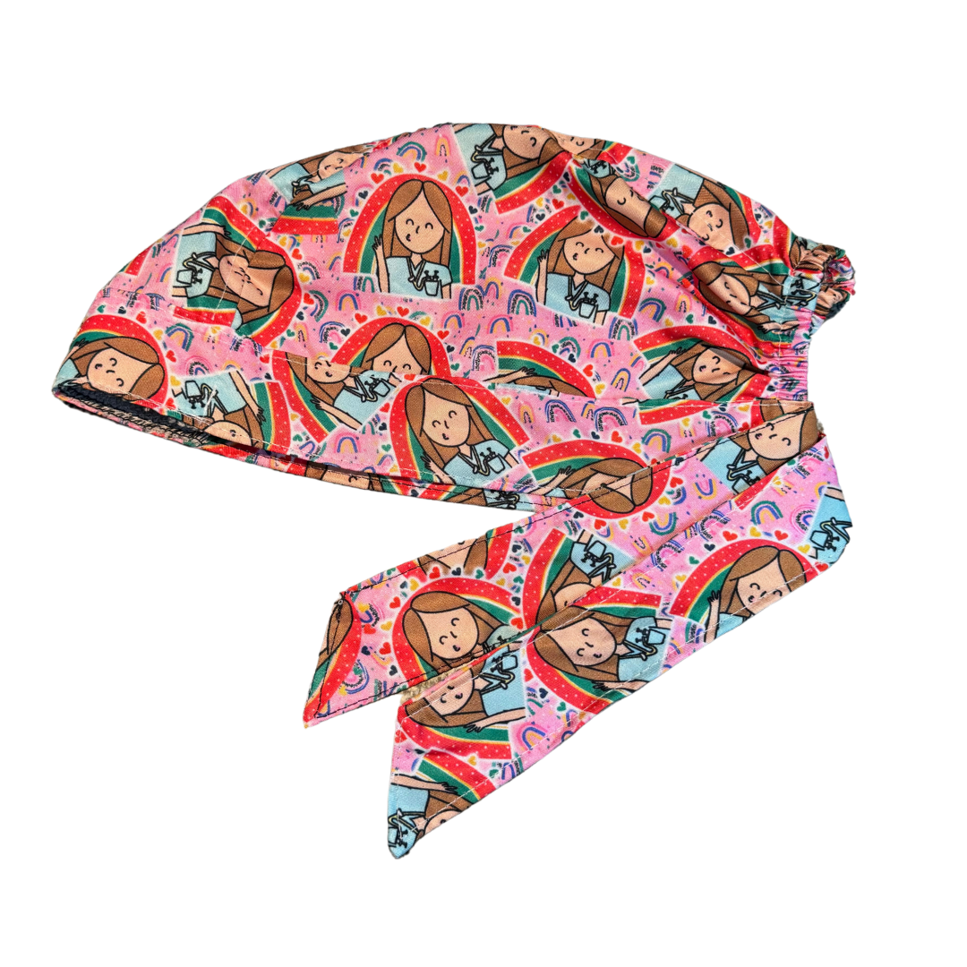 Gorro Quirúrgico Estampado Enfermera En Apuros, Hospital