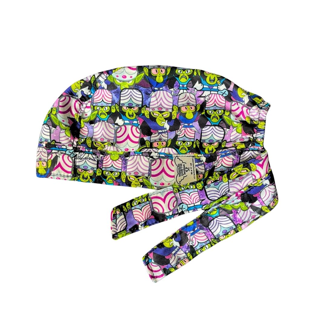 Gorro Medico Quirúrgico - Mojo Jojo - Las Chicas Super Poderosas - Negro