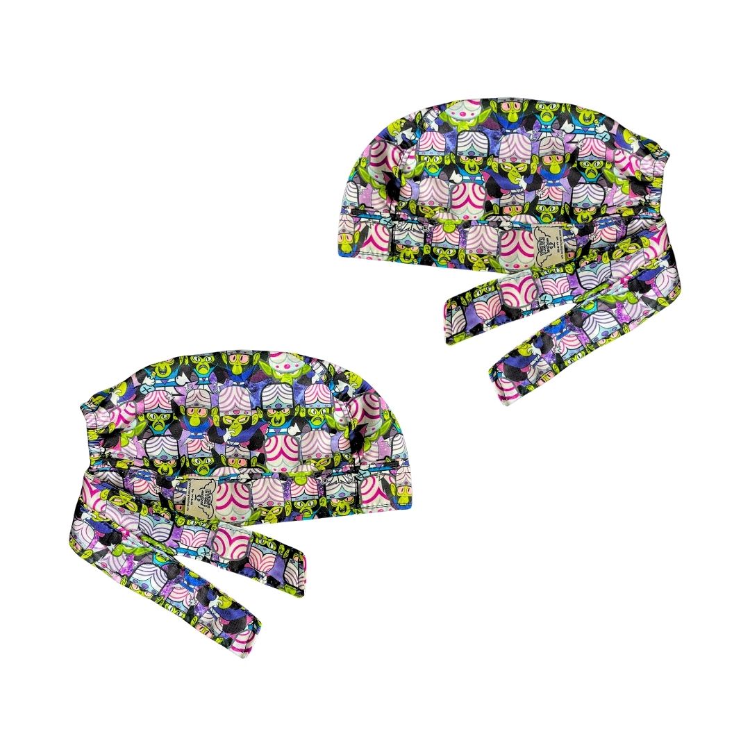 Gorro Medico Quirúrgico - Mojo Jojo - Las Chicas Super Poderosas - Negro