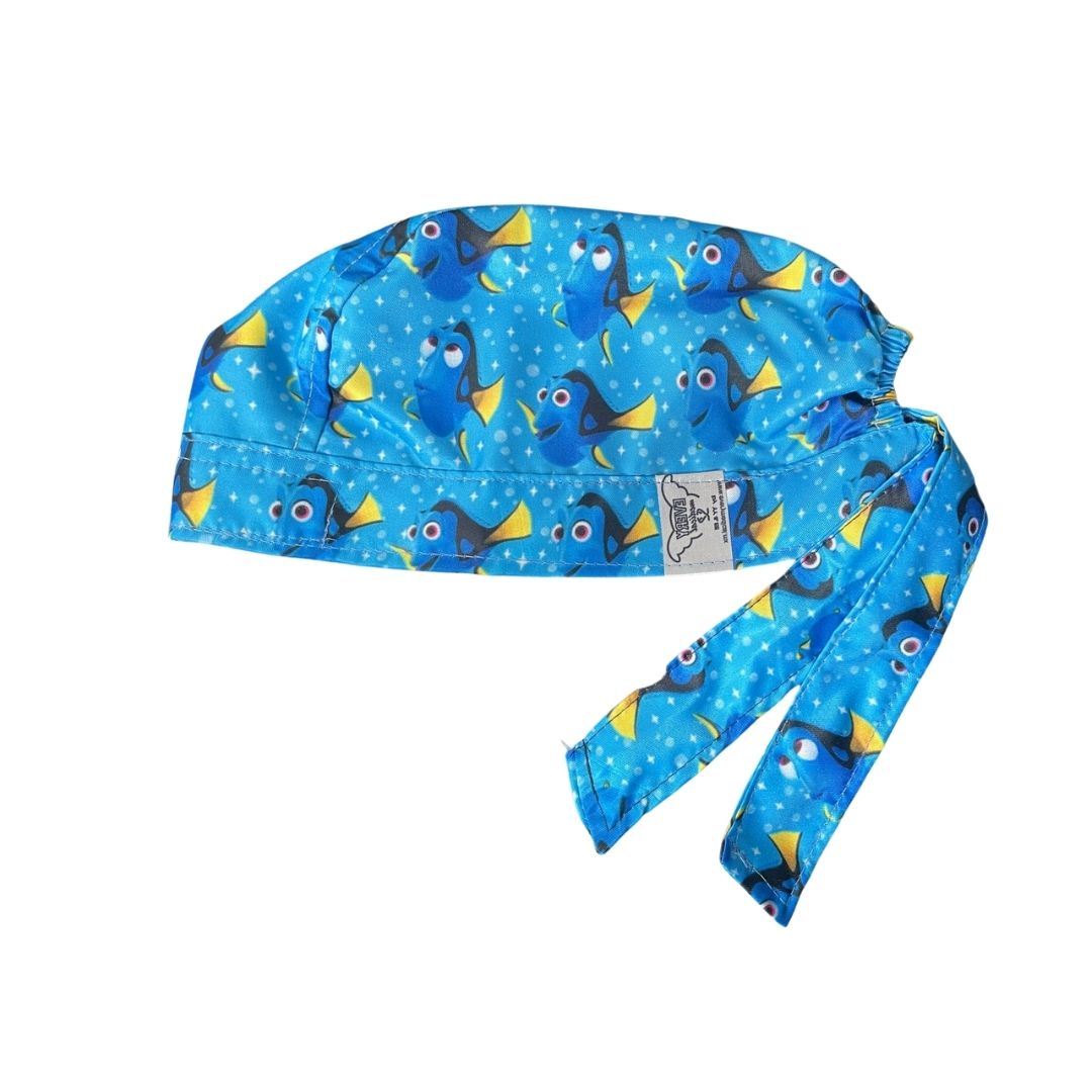 Gorro Medico Quirúrgico - Dory - Buscando A Nemo - Azul Claro
