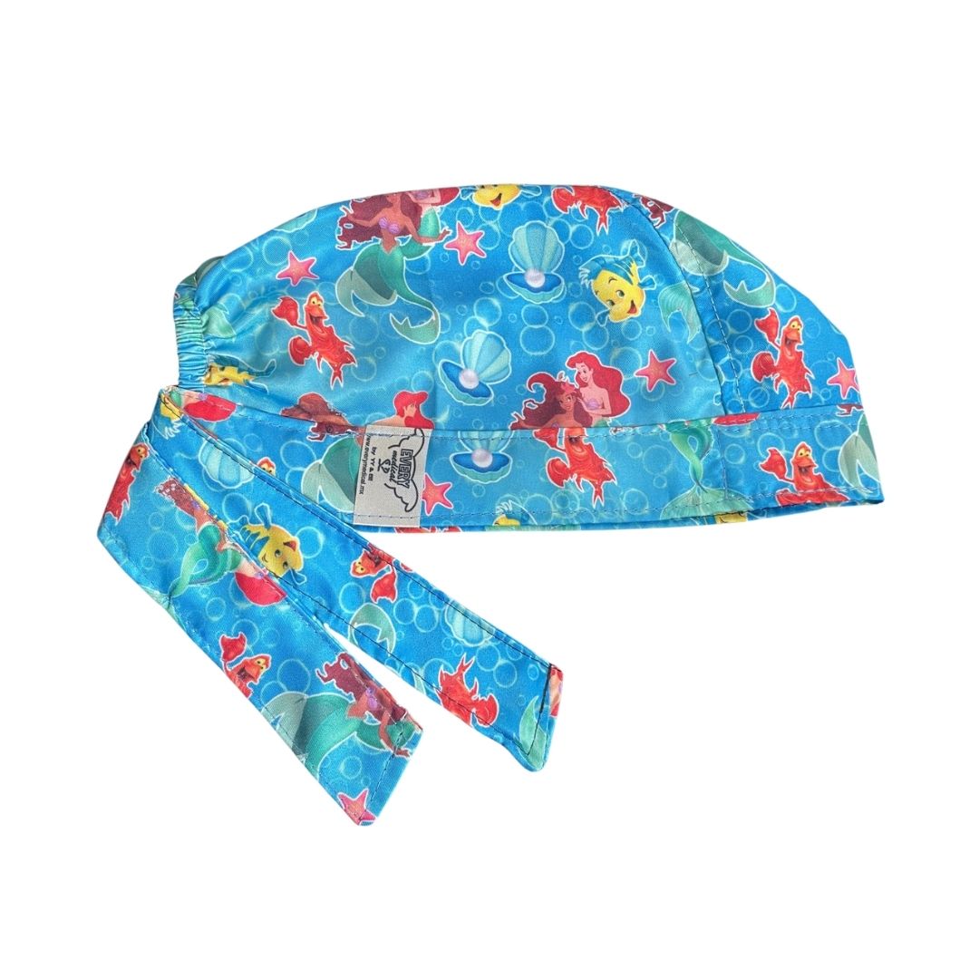 Gorro Medico Quirúrgico - La sirenita - Azul