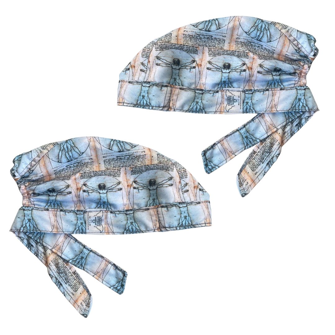 Gorro Quirúrgico Medico - Anatomía Humana - Vesalius - Azul Claro