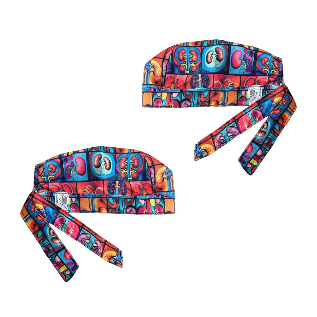 Gorro Medico Quirúrgico - Estampado - Riñon - Nefrologia