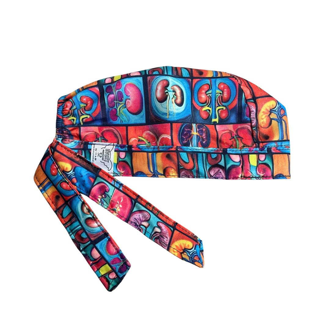 Gorro Medico Quirúrgico - Estampado - Riñon - Nefrologia