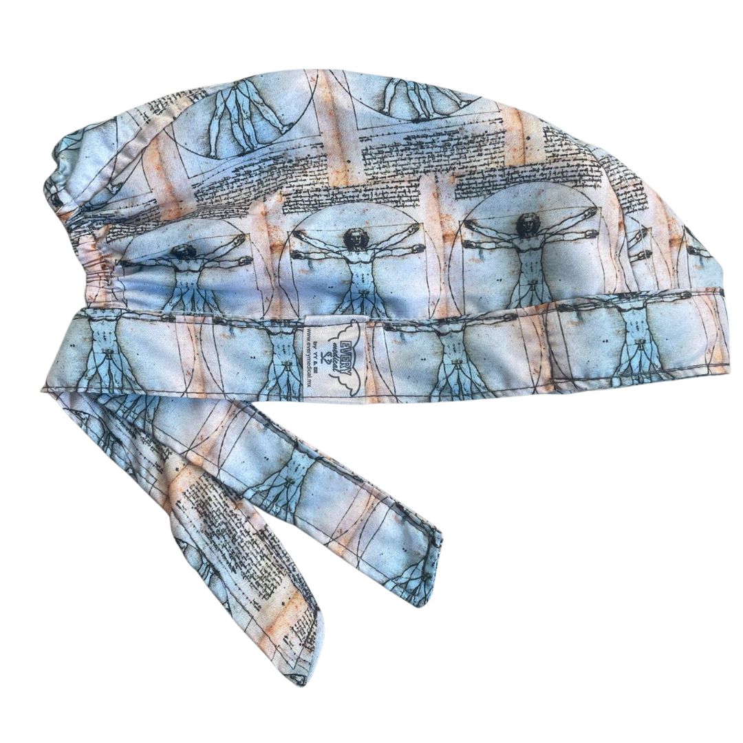 Gorro Quirúrgico Medico - Anatomía Humana - Vesalius - Azul Claro