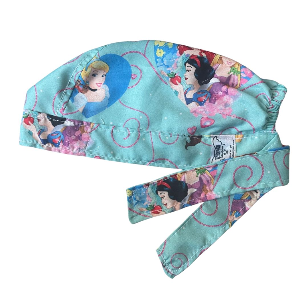 Gorro Medico Quirúrgico - Princesas Disney - Cenicienta - Celeste