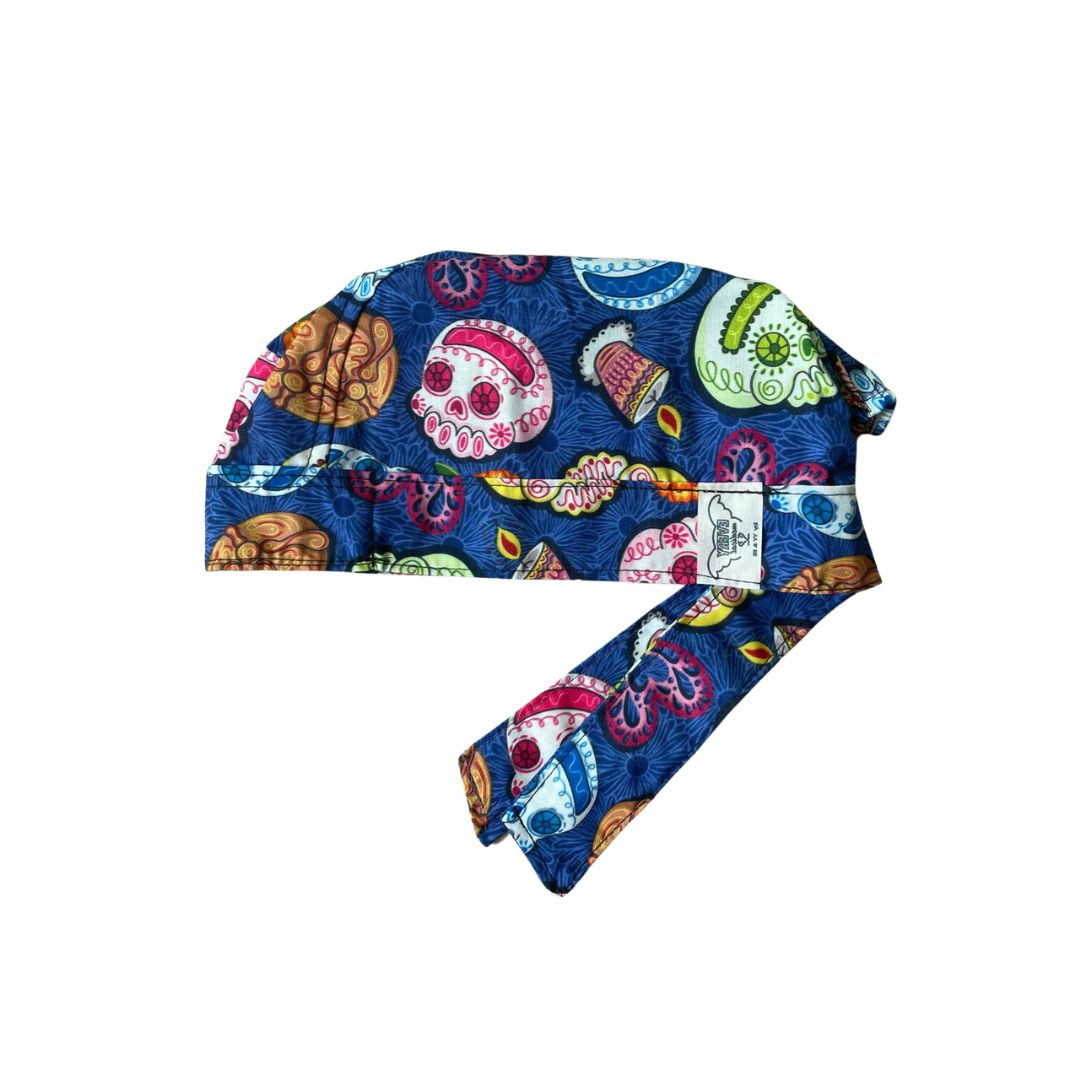 Gorro Medico Quirúrgico - Día De Muertos - Calaveritas - Pan De Muertos - Esqueletos