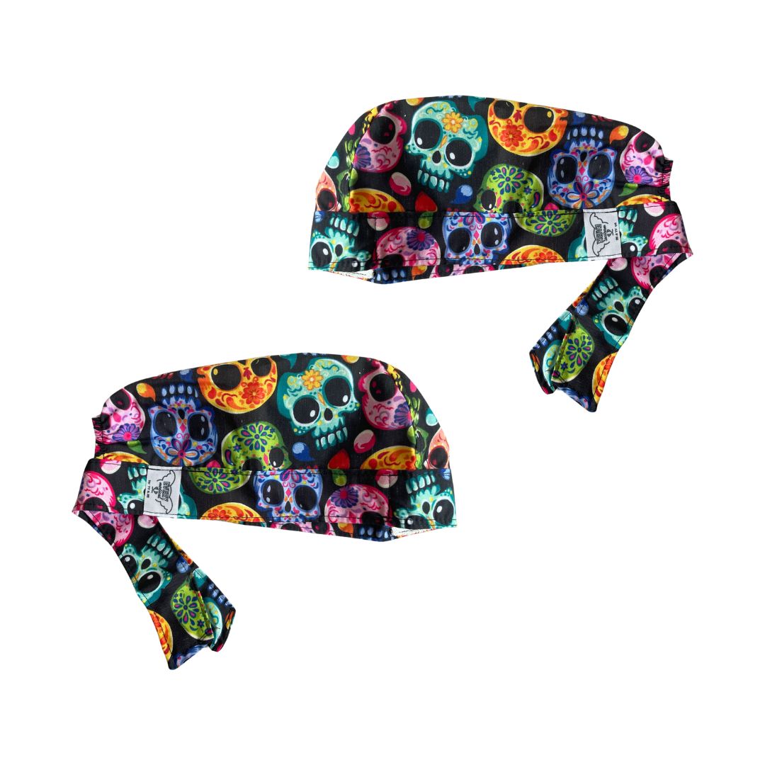 Gorro Medico Quirúrgico - Día De Muertos - Calaberitas - Esqueleto