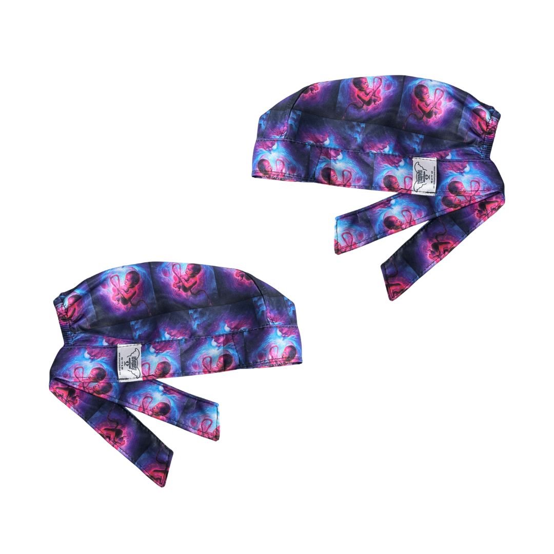 Gorro Quirúrgico Estampado - Utero - Morado