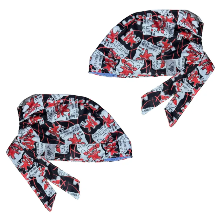 Gorro Medico Quirúrgico - Lilo Y Stitch - Negro
